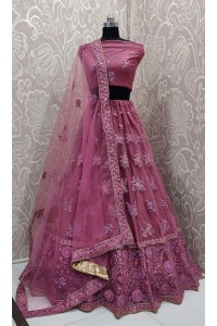  Beautiful And Heavy Designer Lehenga Choli In Dark Pink color
